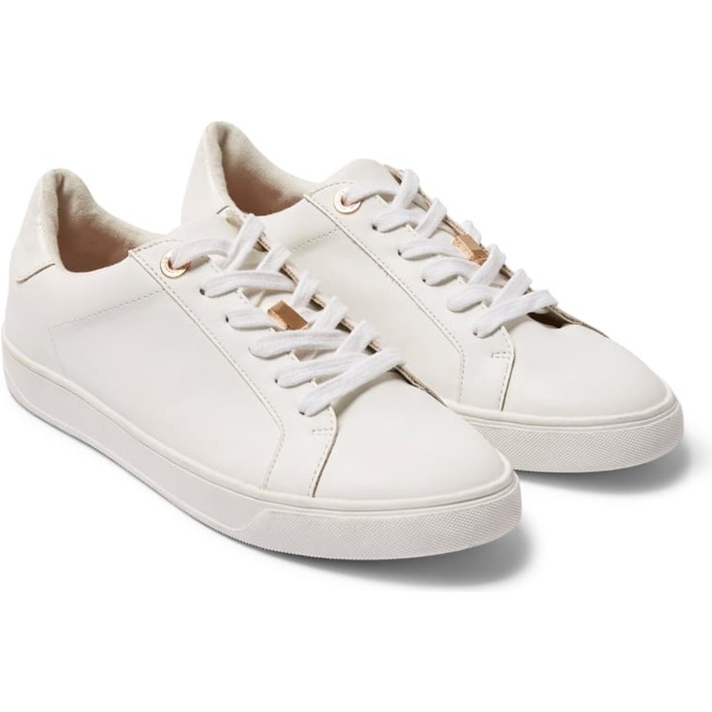 Topshop White & Rose Gold Sneakers
